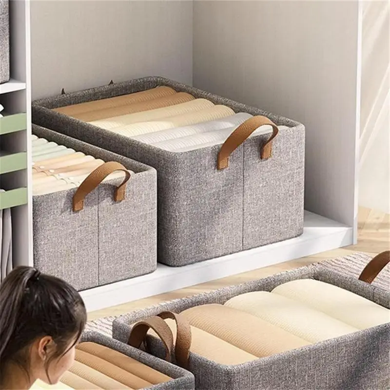 Clothing Drawer Organizer Foldable Cabinets Drawer Storage Box Bins Clothes Organizer for Sweaters Jeans Legging