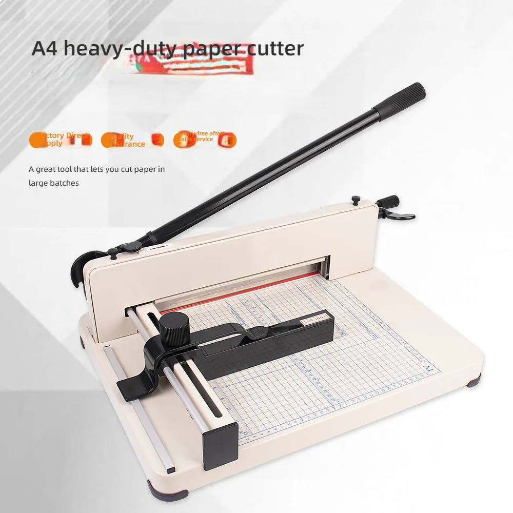 A4 Manual Paper Cutter Heavy Duty Guillotine Trimmer Sheets Die Cutters Use for Home Office Laboratory Commercial Paper Cutter