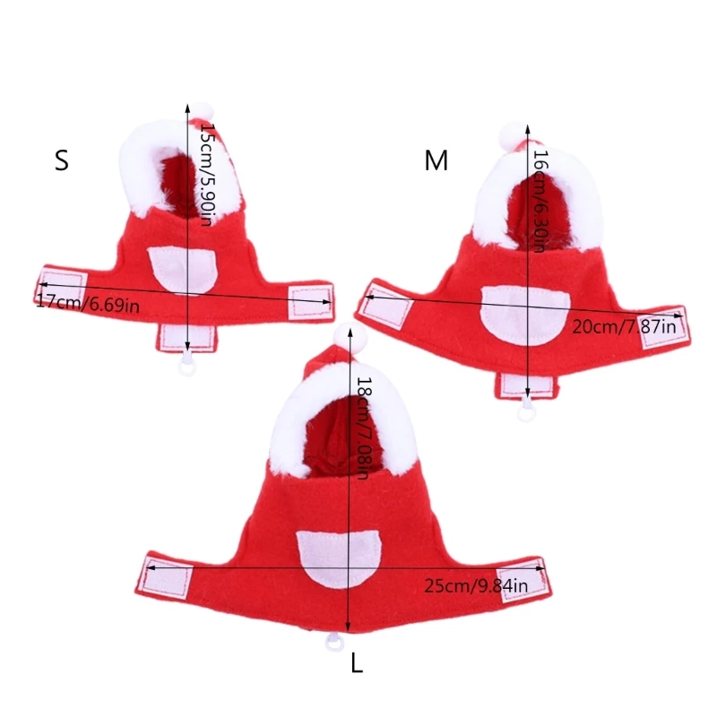 Winterwarme Vogelkleidung für Sittiche, Kakadus, lustige Weihnachts-Cosplay-Bekleidung, DropShipping