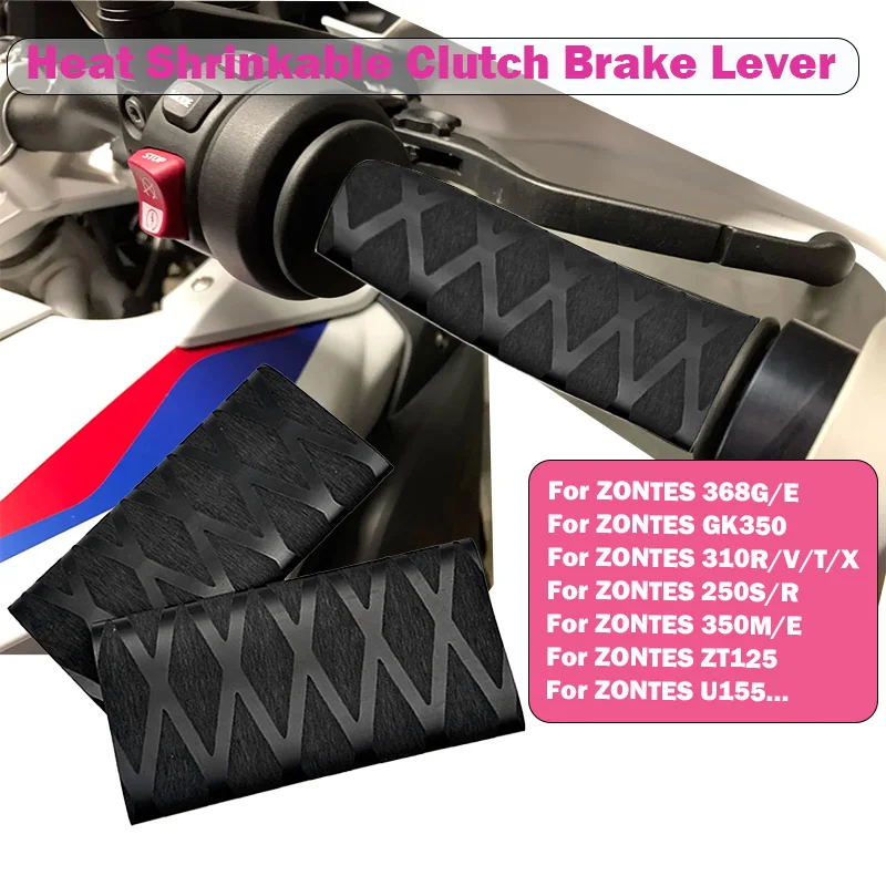 ZX500RR Motorcycle Heat Shrinkable Handlebar Grips For ZXMOTO 500RR 500X 500F 820RR Clutch Brake Lever Cover