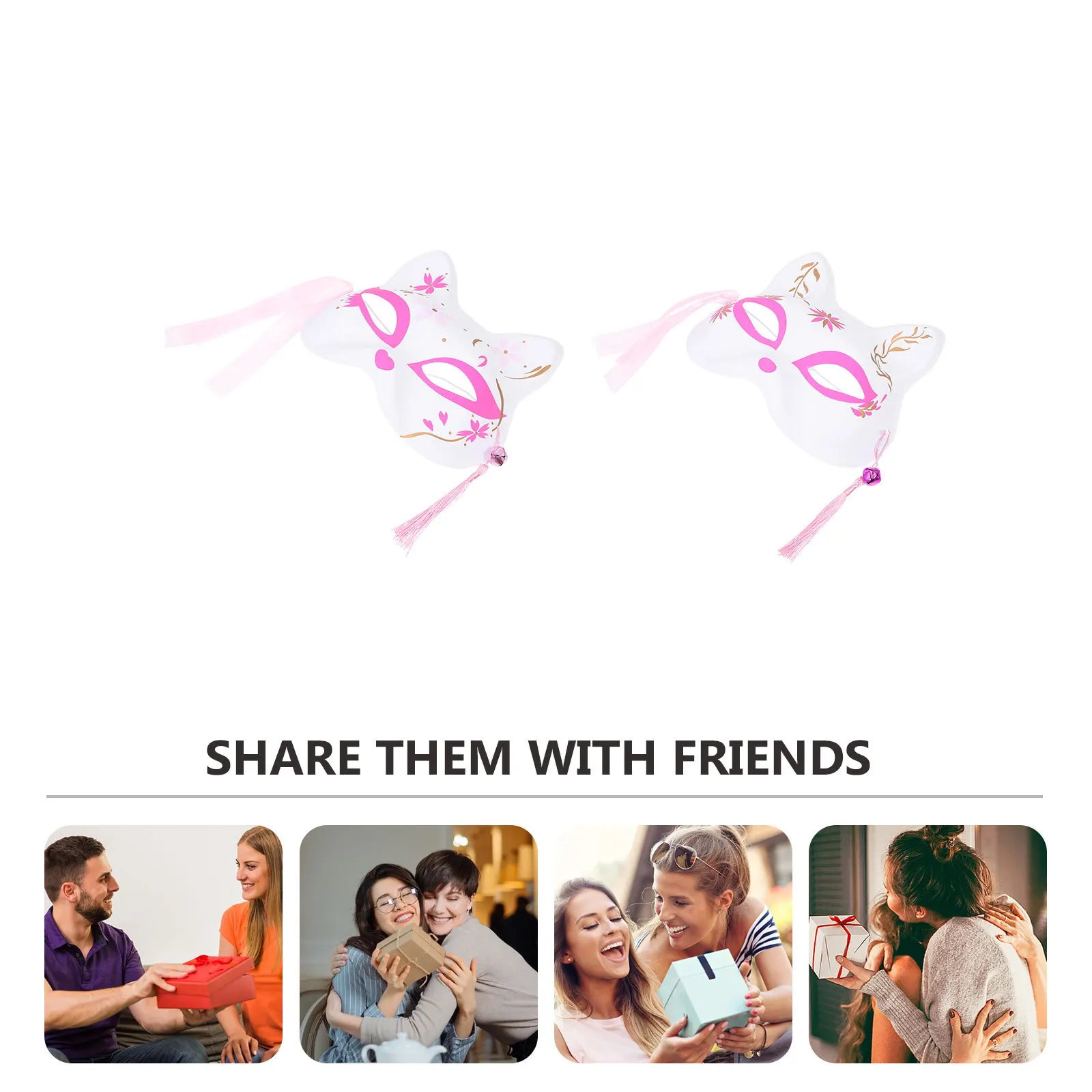 Costume da volpi a mezza faccia da 2 pezzi per la festa di carnevale di Halloween, lussuosa maschera sexy in maschera, puntelli per foto, spettacoli teatrali