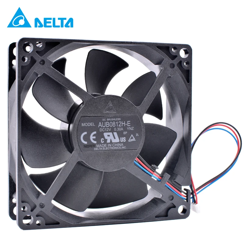 AUB0812H-E YNZ 8cm 8025 12V 0.3A 8CM 3 wire projector axial cooling fan