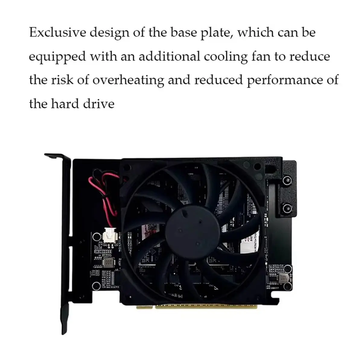 Punctual- R34A PCIE 5.0 Gen5 X16 to 4-Port Card M.2 NVMe Hard Drive Split Adapter Expansion Card 128Gbps 4-Disks Split Adapter