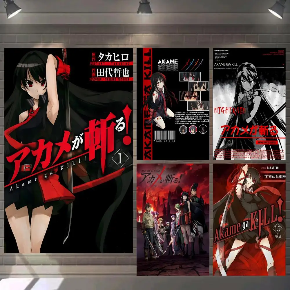 Comics A-Akame Ga Kill Tapestry Microfiber Background Art Decor For Bedroom Living Room Bar Garden Outdoor Festival Wall Deco