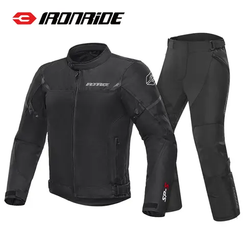 Summer Motorcycle Jacket Reflective Wear-resistant Scratch Resistant Waterproof Built-in Anti Fall Protective Gear Jacket Pants