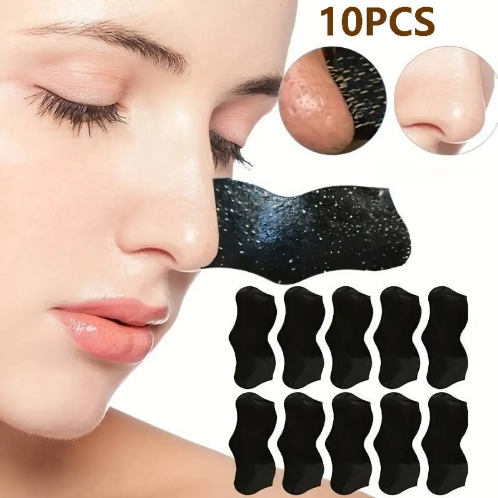 10PCS Deep Cleaning Nose Patch Acne Treatment Shrink Pore Nose Pore Strips Butterfly Shaped Black Blackhead Remover Women Beauty