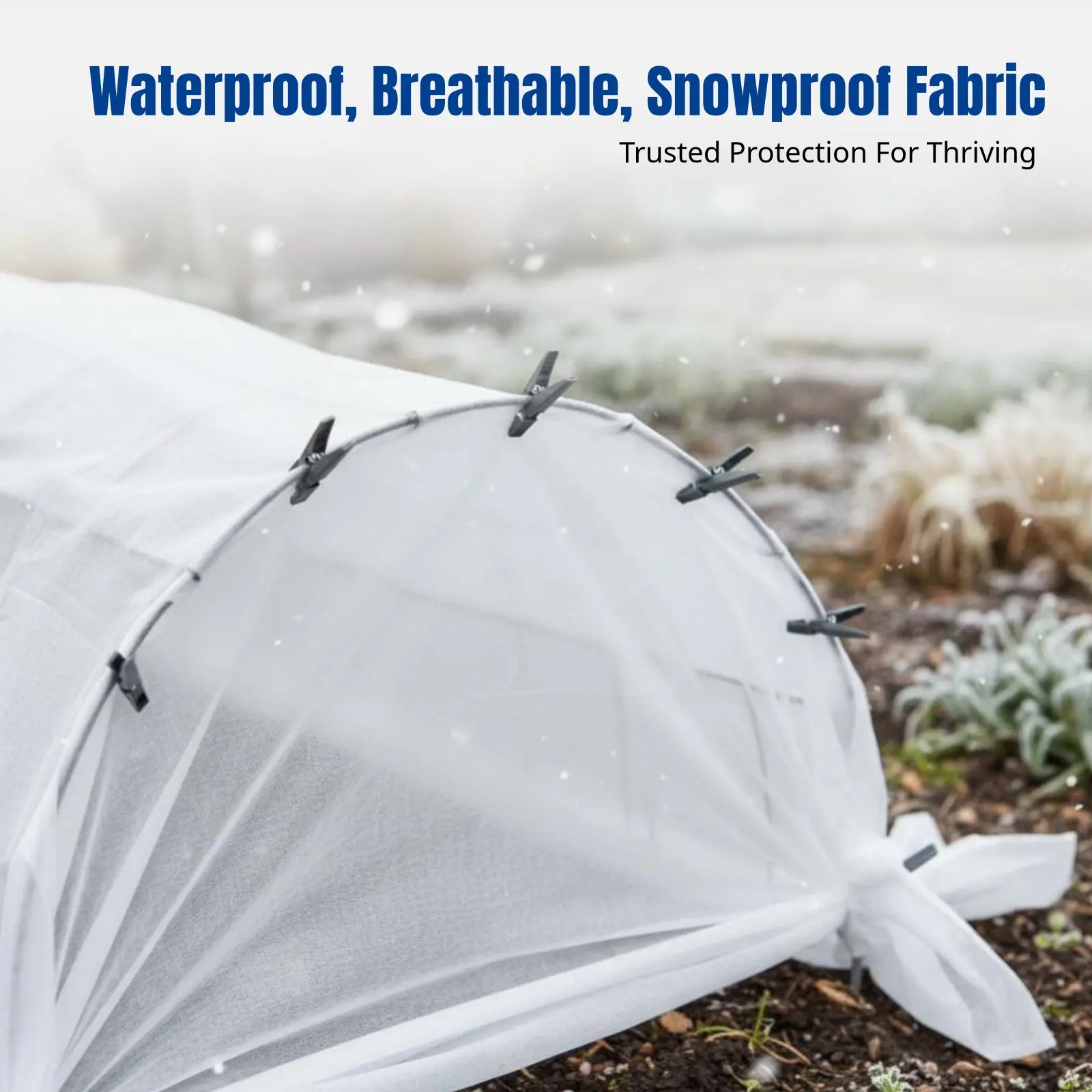 Manta de Protección contra el Frío, No Tejida, para Invierno, Lámina Aislante para Vegetales de Jardín, Resistente a la Nieve, Transpirable