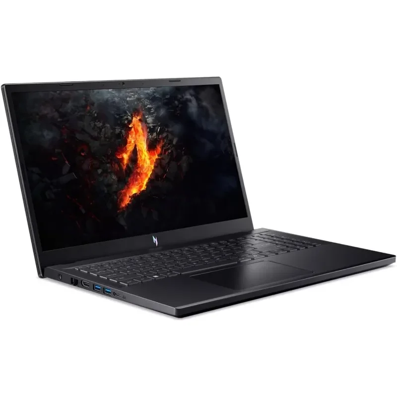 2025 Nitro V 15 كمبيوتر محمول للألعاب 15.6 بوصة FHD IPS 144 هرتز AMD 6-core Ryzen 5 7535HS 16GB RAM 512GB SSD GeForce RTX 4050 بإضاءة خلفية USB-C Wi