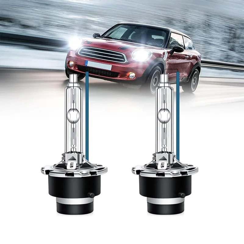 

2 шт. SUKIOTO D2S HID лампы 150% яркость 35 Вт D2S D4S ксеноновая лампа для фар 6000 К белый свет полностью металлическое основание простая установка