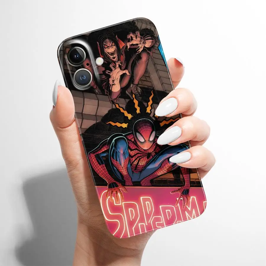 Marvel Spiderman Escalada Funda rígida para teléfono para iPhone 13 15 Plus 14 XR 16 Pro Max X 12 11