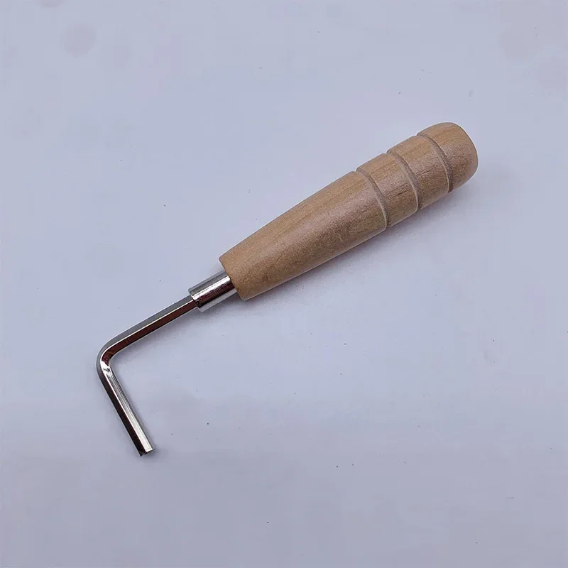 Gitarrenschraubenschlüssel, Sechskant-Einstellstab, Griff aus massivem Holz, Werkzeug zur Tonhöhenverstellung des Gitarrengriffbretts, Zubehör für Musikinstrumente, 1 Stück – Detail 4