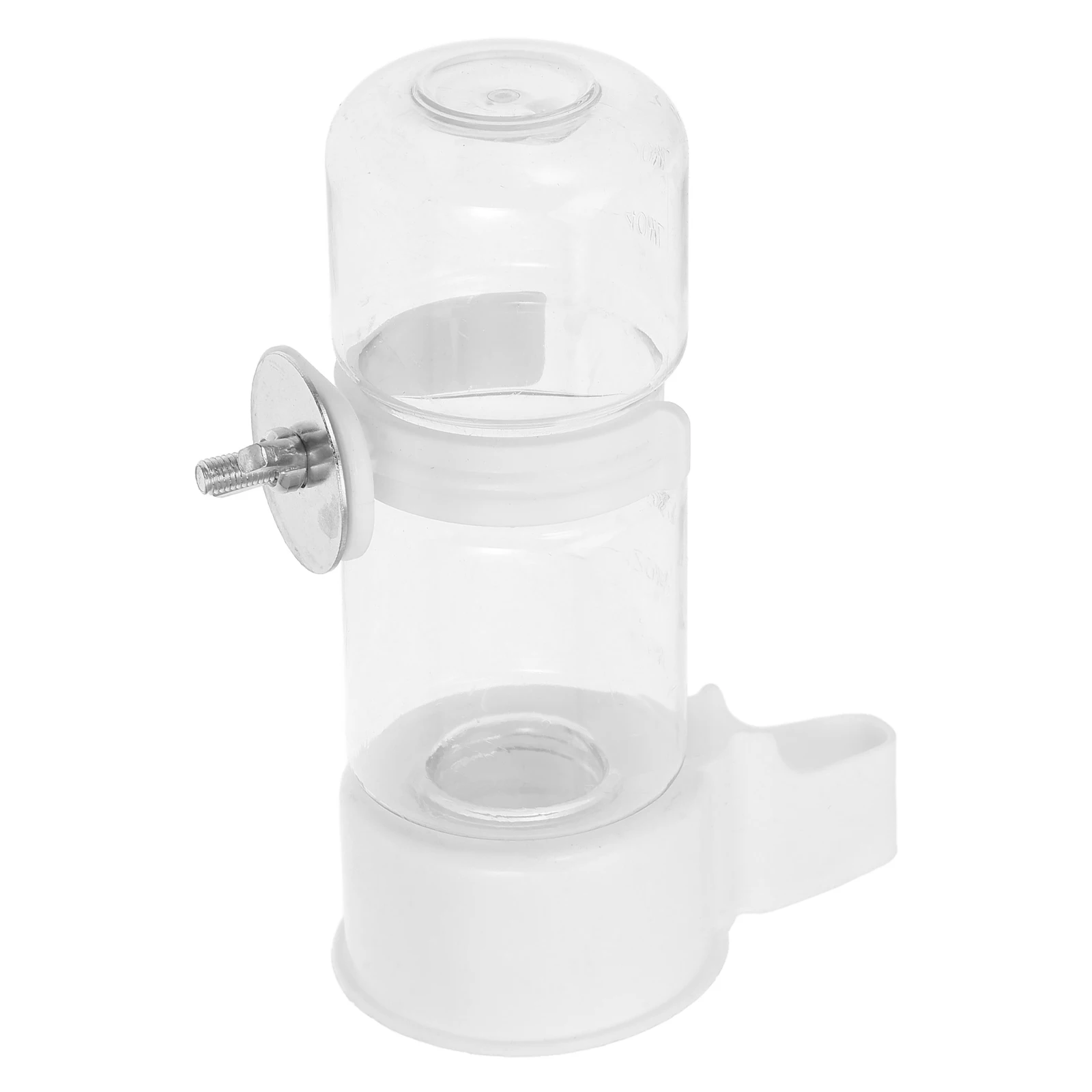 

Automatic Parrot Water Dispenser Durable Bird Cage Waterer No Mess Design For Small Birds Rabbit Pet Accessories Clear