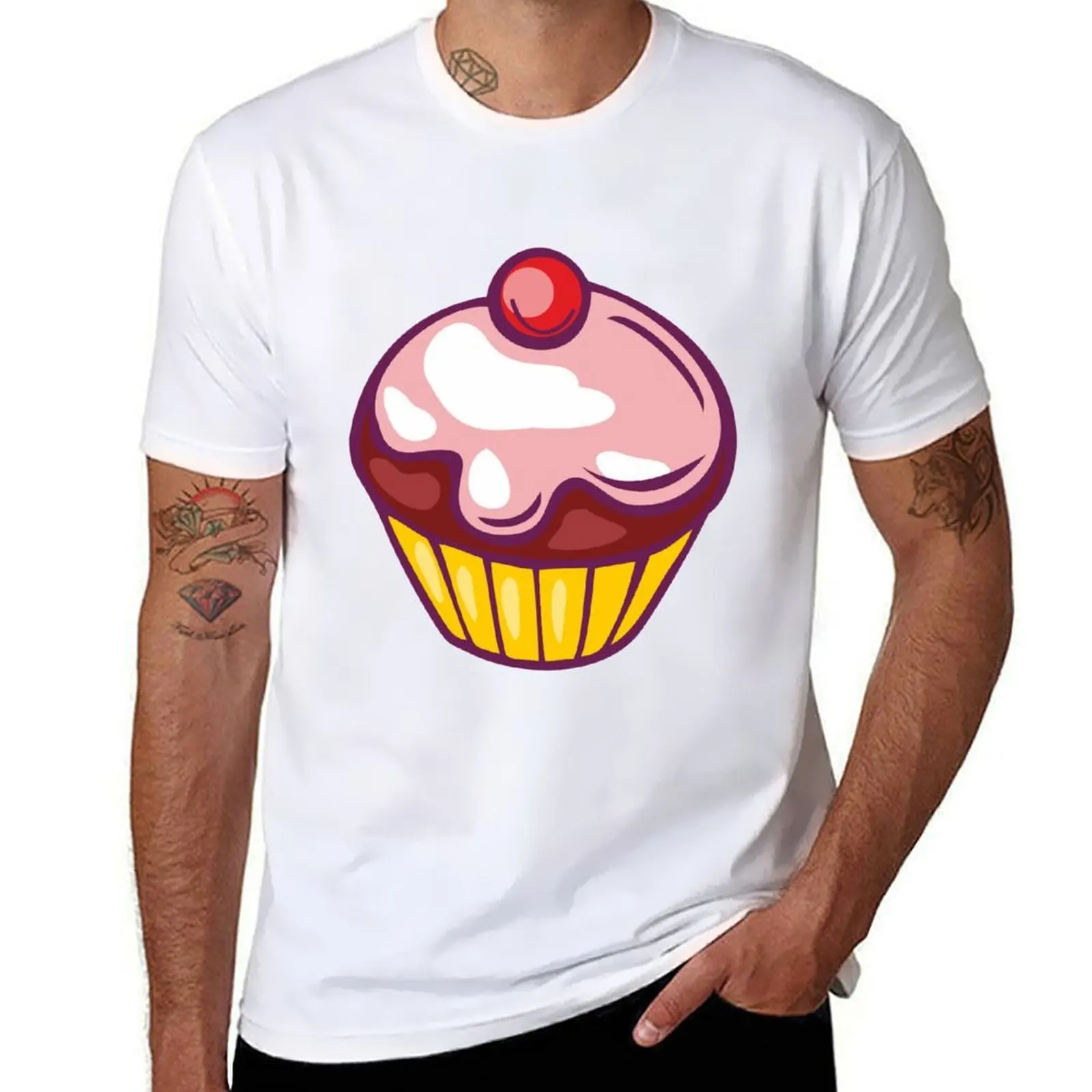

Cupcake T-Shirt t shirts for man cotton soft t shirts for man pack white T-Shirt