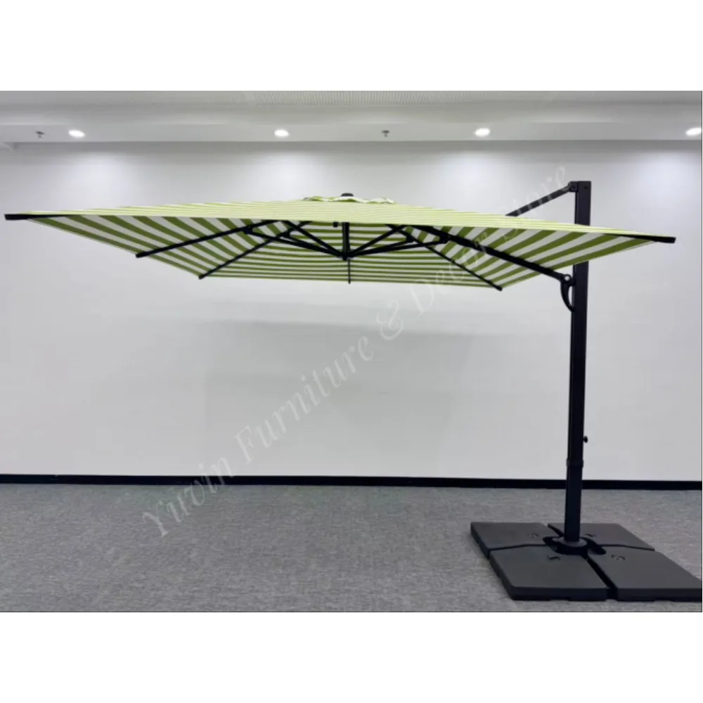 Commercial Aluminum Cantilever ParasolWaterproof UV Protection Outdoor Offset Umbrella for Luxury Hotel Cafe Patio Outdoor Shade