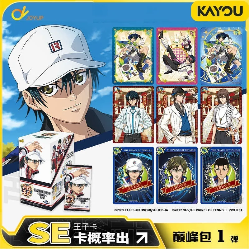 KAYOU New Tennis Prince Sparkling Moment Collectible Card Peak Pack بطاقات جمع الألعاب الأصلية الرسمية