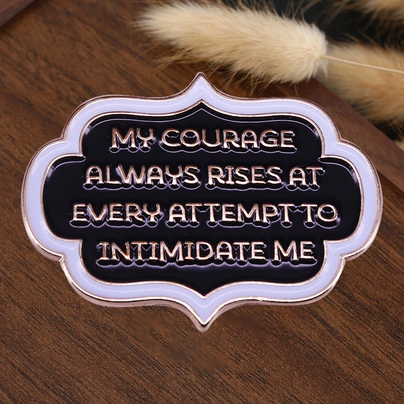 Pride And Prejudice Peripheral Enamel Pin Inspirational Literary Quotes Badge Feminist Jewelry Jane Austen Fans Gift Collect
