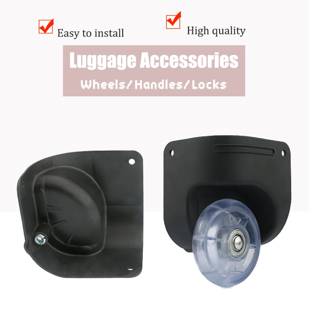 Dustproof D095 Sealed Fixed Pulley Prevents Hair Thread Tangling Easy to Clean Silent Smooth Caster for Suitcase