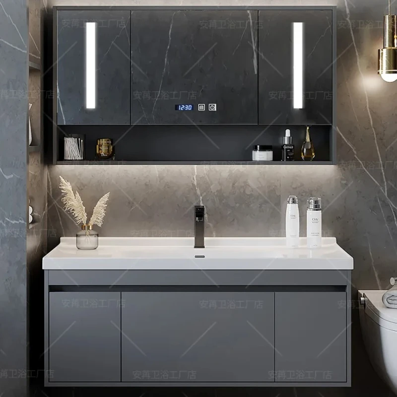 

Simple Originality Light Luxury Comfortable Bathroom Cabinet Nordic Washbasin Luxury Space Saving Kylpyhuone Kaappi Furniture