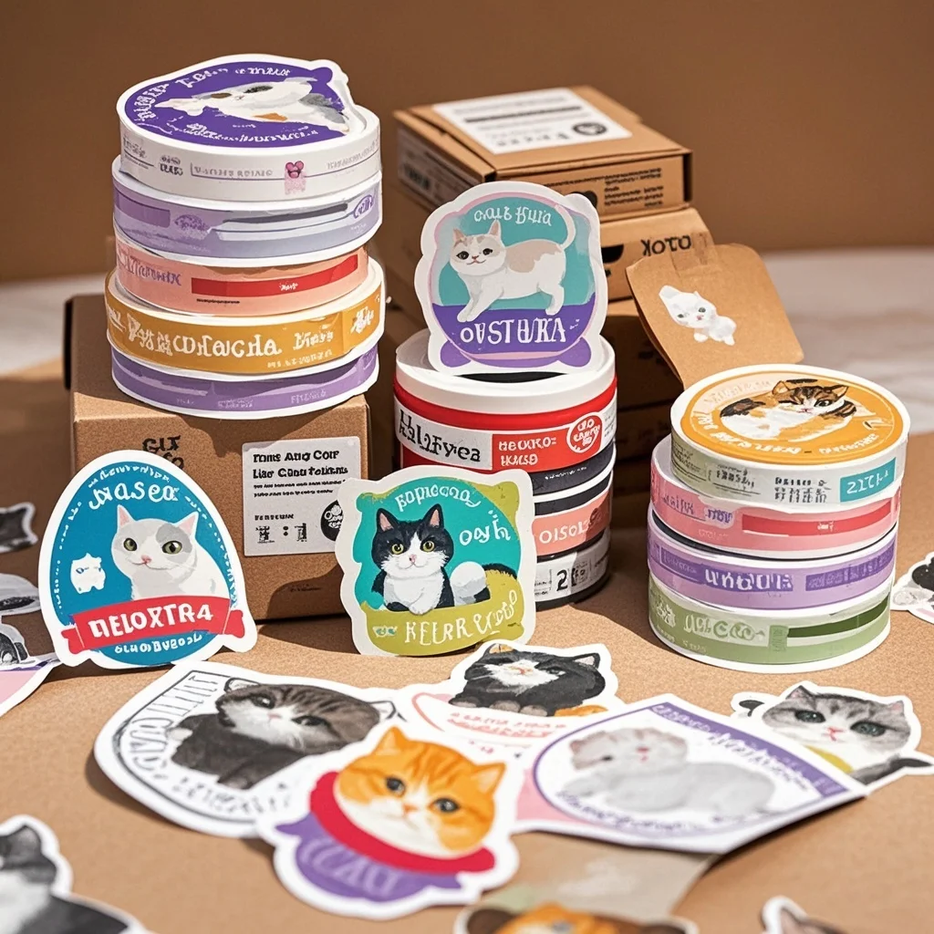 

Печать цветных клейких этикеток премиум-класса