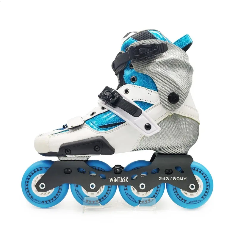 

Original WINTASK Glass Fiber Inline Roller Skates Professional Slalom Sliding FSK Street Racing Sakting Shoes with Thicker Boots