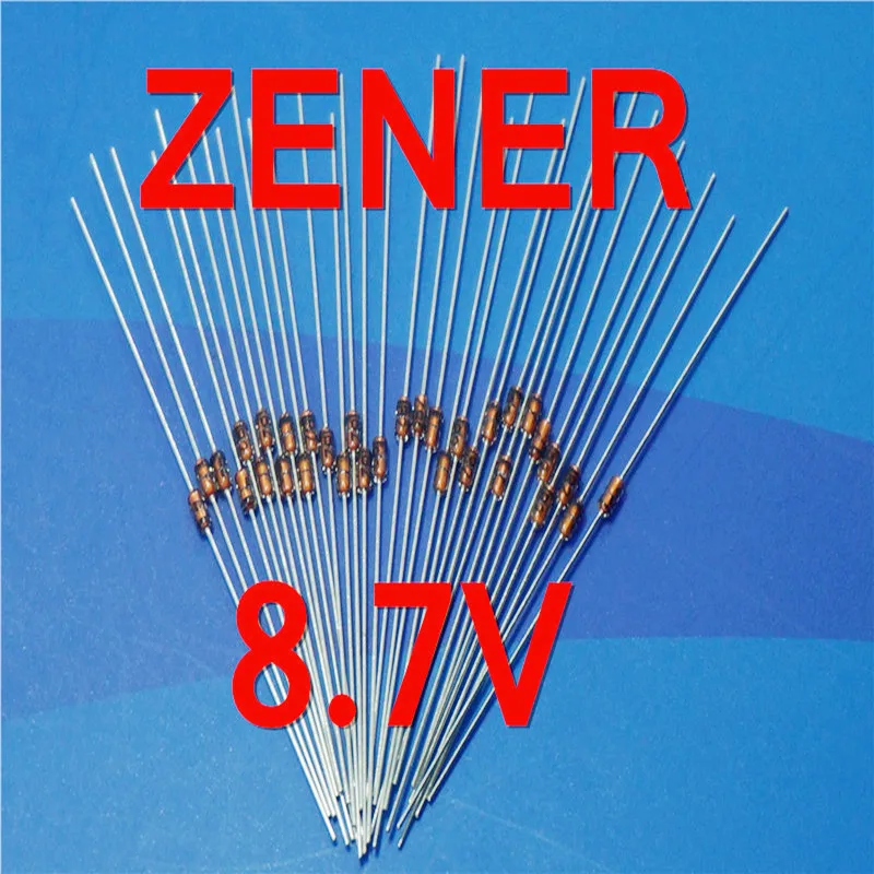 

( 500 pcs/lot ) 8.7V 1/2W Zener Diode, 0.5 Watt, DO-35 Package.