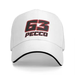 Pecco Bagnaia 63 2024 Cap Fashion Casual Baseball Caps Adjustable Hat Summer Unisex Baseball Hats Customizable Polychromatic