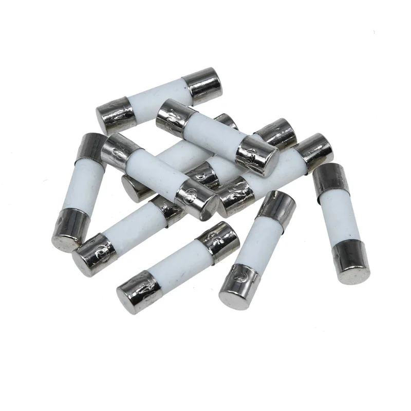 10pcs 5*20mm 6*30mm 5X20 Fast Blow Tube Fuses 250V 0.5A 1A 2A 3A 4A 5A 6A 6.3A 8A 10A 15A 20A 25A 30A AMP Fuse Ceramic Fusible