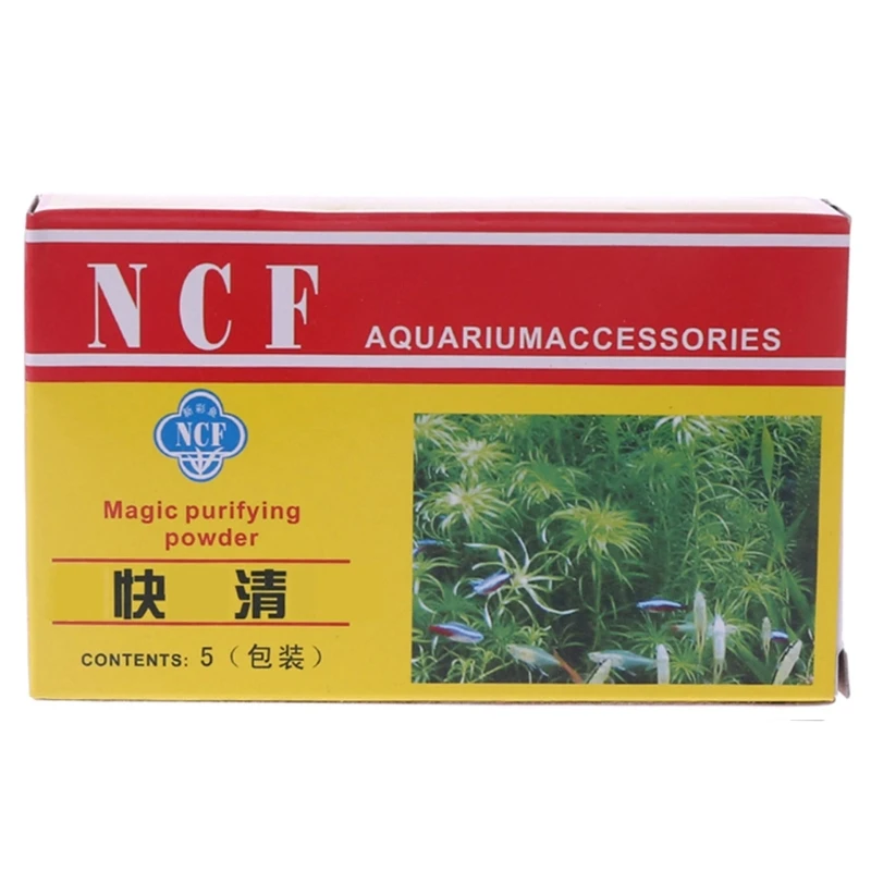 F92B 5 sacs Aquarium Eau Clarifier poudre nettoyage