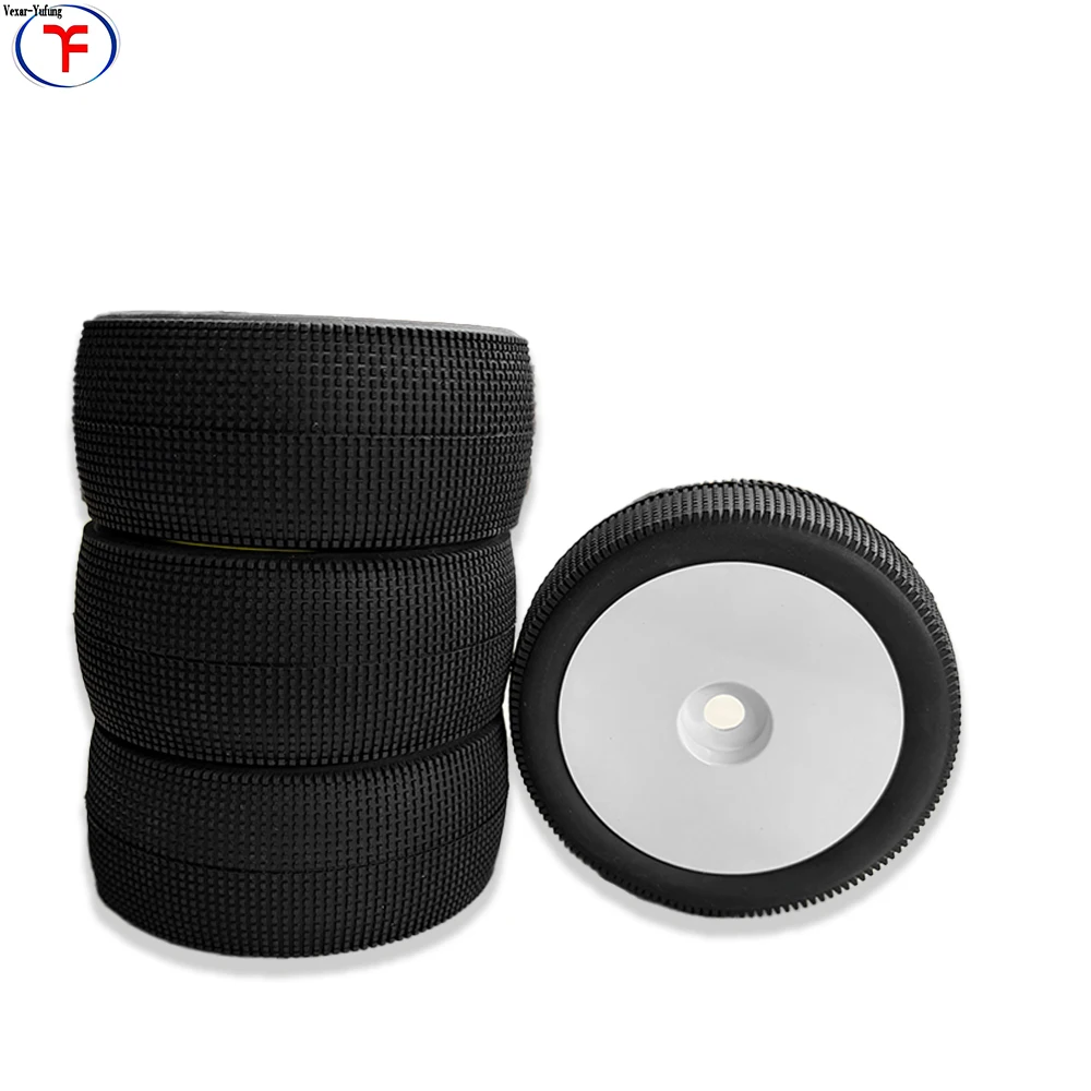 YuFung F802 1/8 RC Truggy Wheels Tire Blue Compound 17mm Hex Hub Pre-Glued Durable 1:8 Scale Replaceable Jconcepts Similar