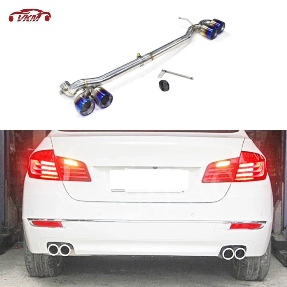 

For BMW 5 Series F10 F18 Changed To M5 Bumper 4-Exhaust Tail Throat And for BMW 520 523 525 528 530 M sport M tech Decoration