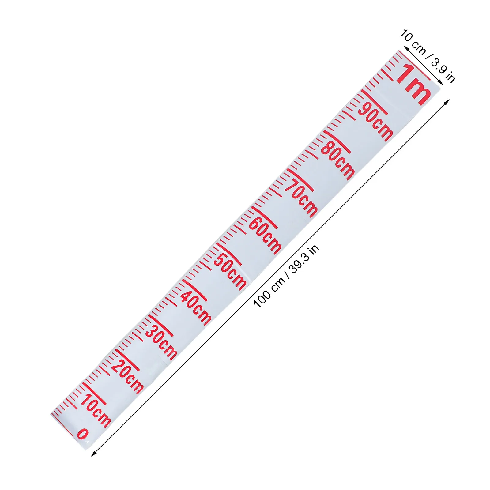 Water Level Gauge 39 Reflective Self-Adhesive Measuring Tape Accurate Water Depth Scale for Pool Well Tank Gauge