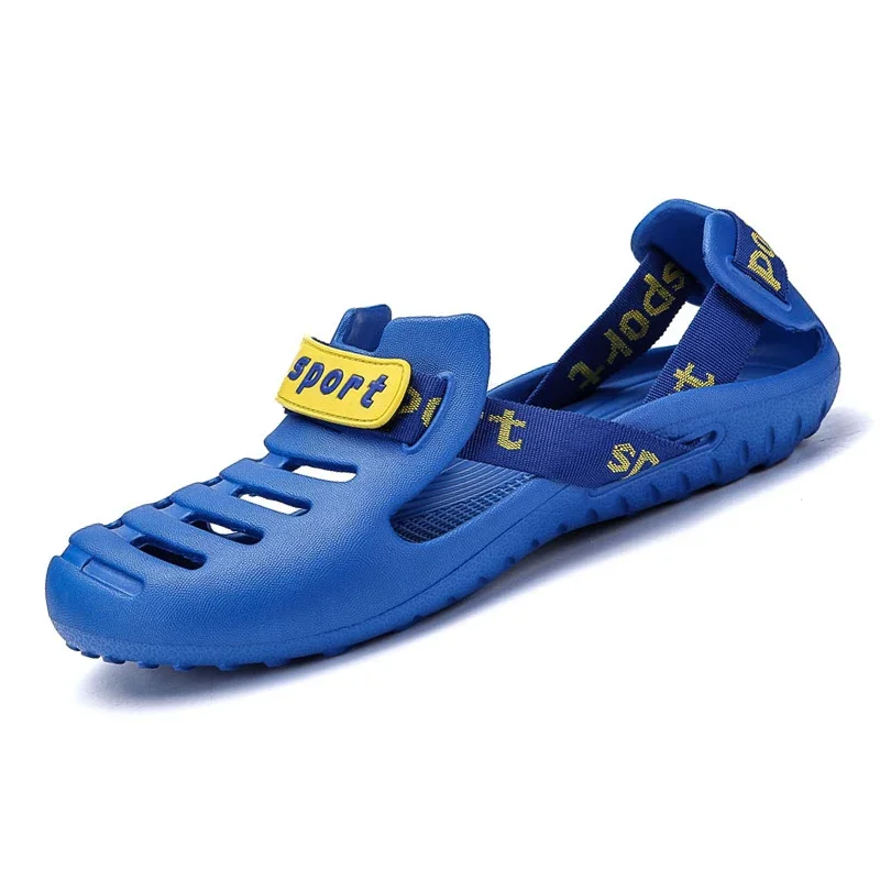 

GIOIO Мужские сандалии, легкая повседневная обувь с перфорацией, пляжная обувь большого размера, ботинки, мужской стиль