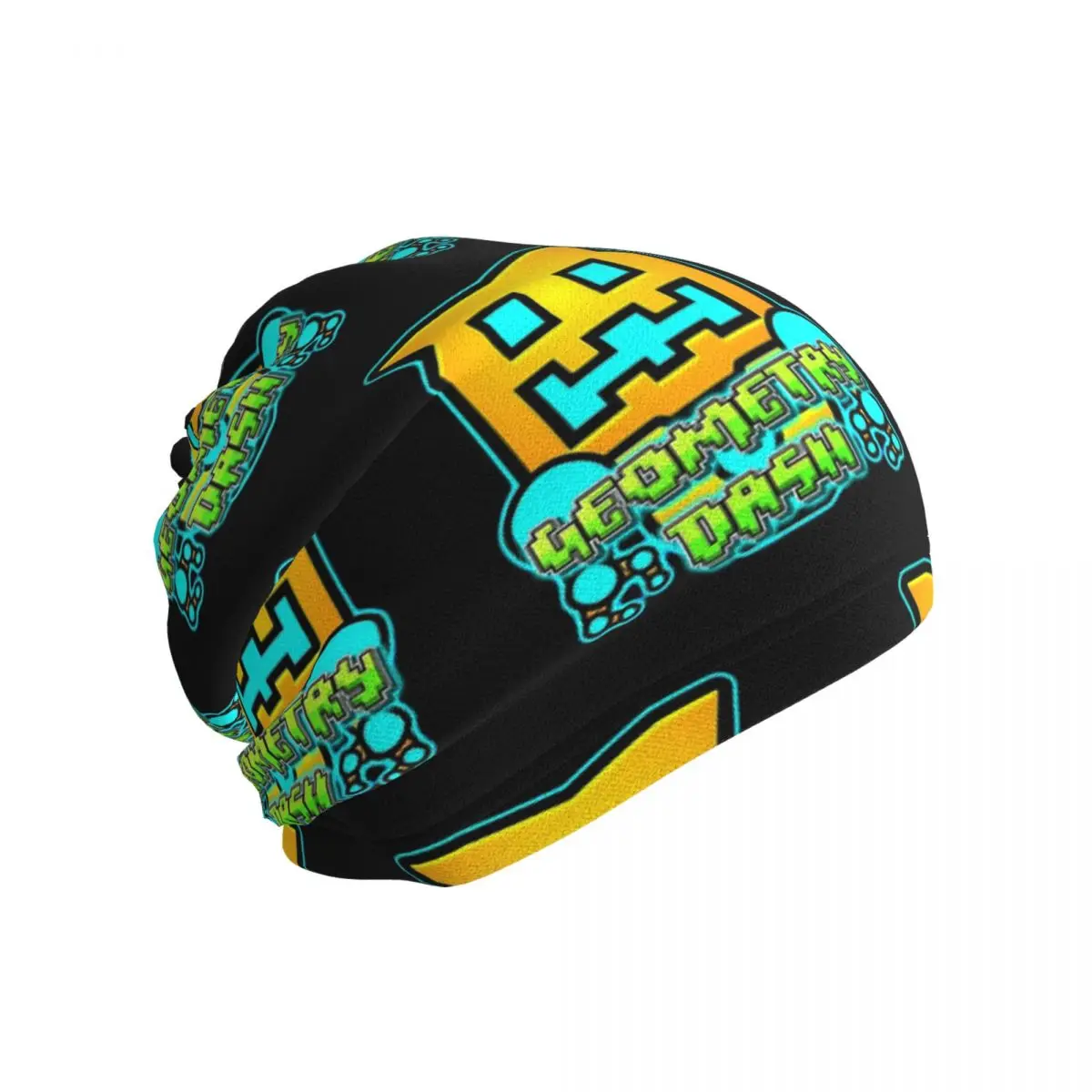 Video Game Geometry Dash Bandana Neck Cover Printed Mask Scarf Multi-use Cycling Scarf Unisex Adult Washable