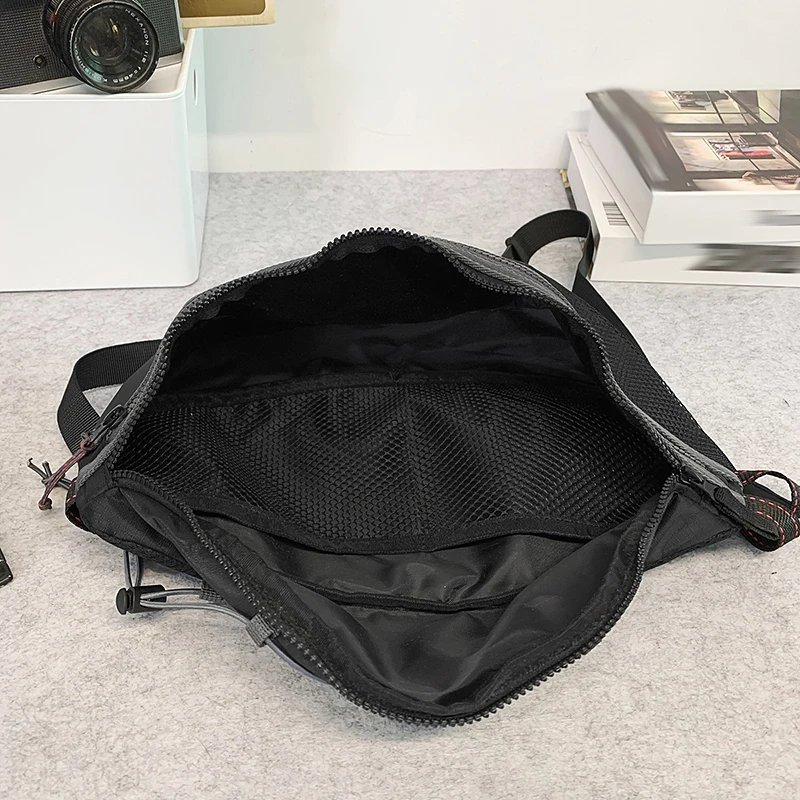 Gym Motorcycle Chest Bag Men Large Storage Outdoor Travel Shopping Commuting Waist Bags Multifunctional Sports Fanny Pack