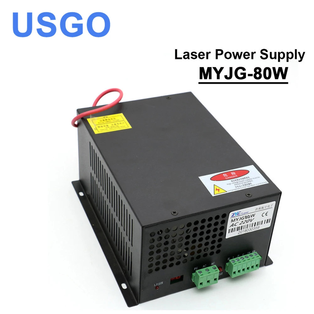 

USGO 80W CO2 Laser Power Supply for CO2 Laser Engraving Cutting Machine MYJG-80W