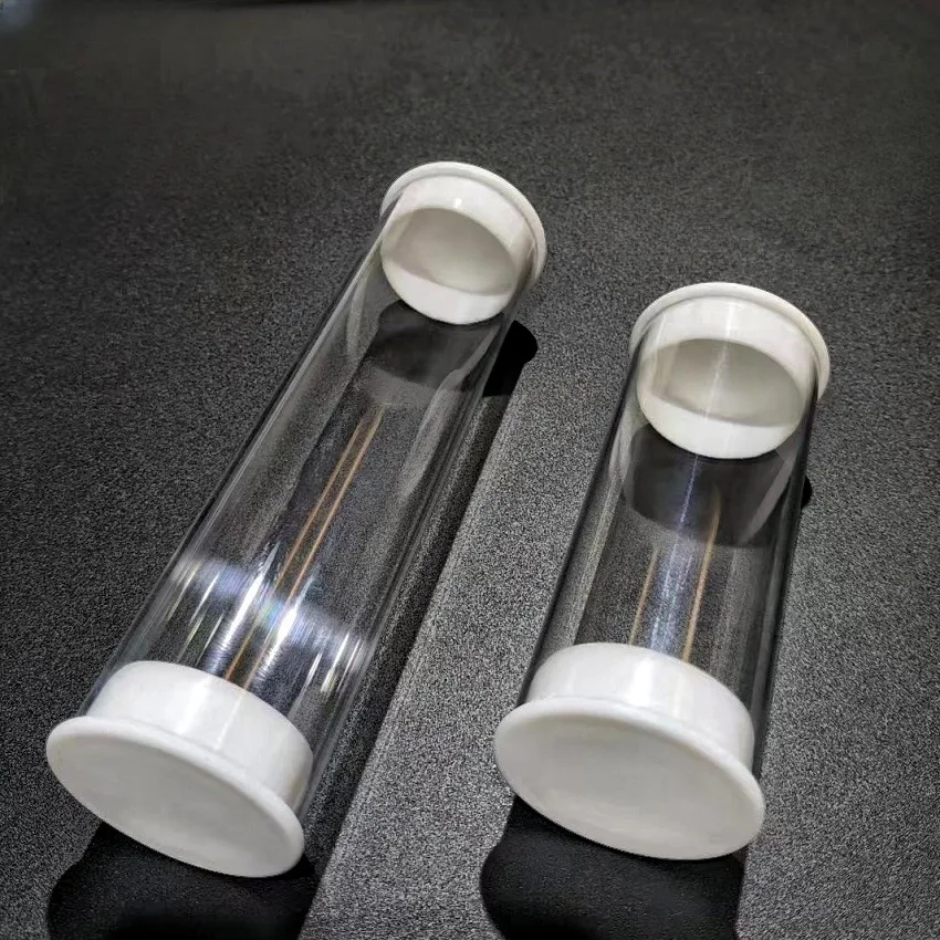 1 قطعة أنبوب الكمبيوتر واضح أنبوب صلب مستدير أنبوب التعبئة والتغليف أنبوب تخزين 39.37 بوصة مع أغطية 2 مللي متر سمك