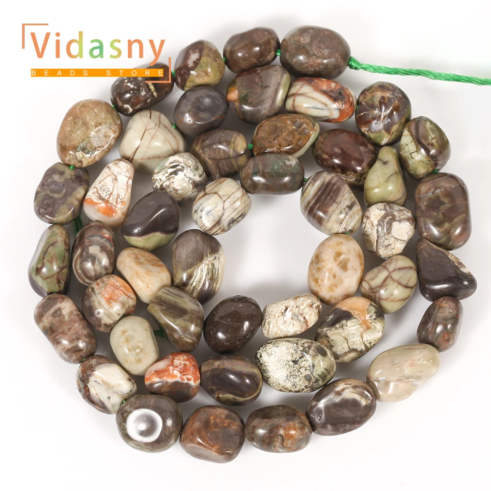 8-10mm Natürliche Blumen-Achat-Perlen, Unregelmäßige Ovale Lose Perlen für Schmuckherstellung, DIY-Armbänder und Accessoires – Detail 3