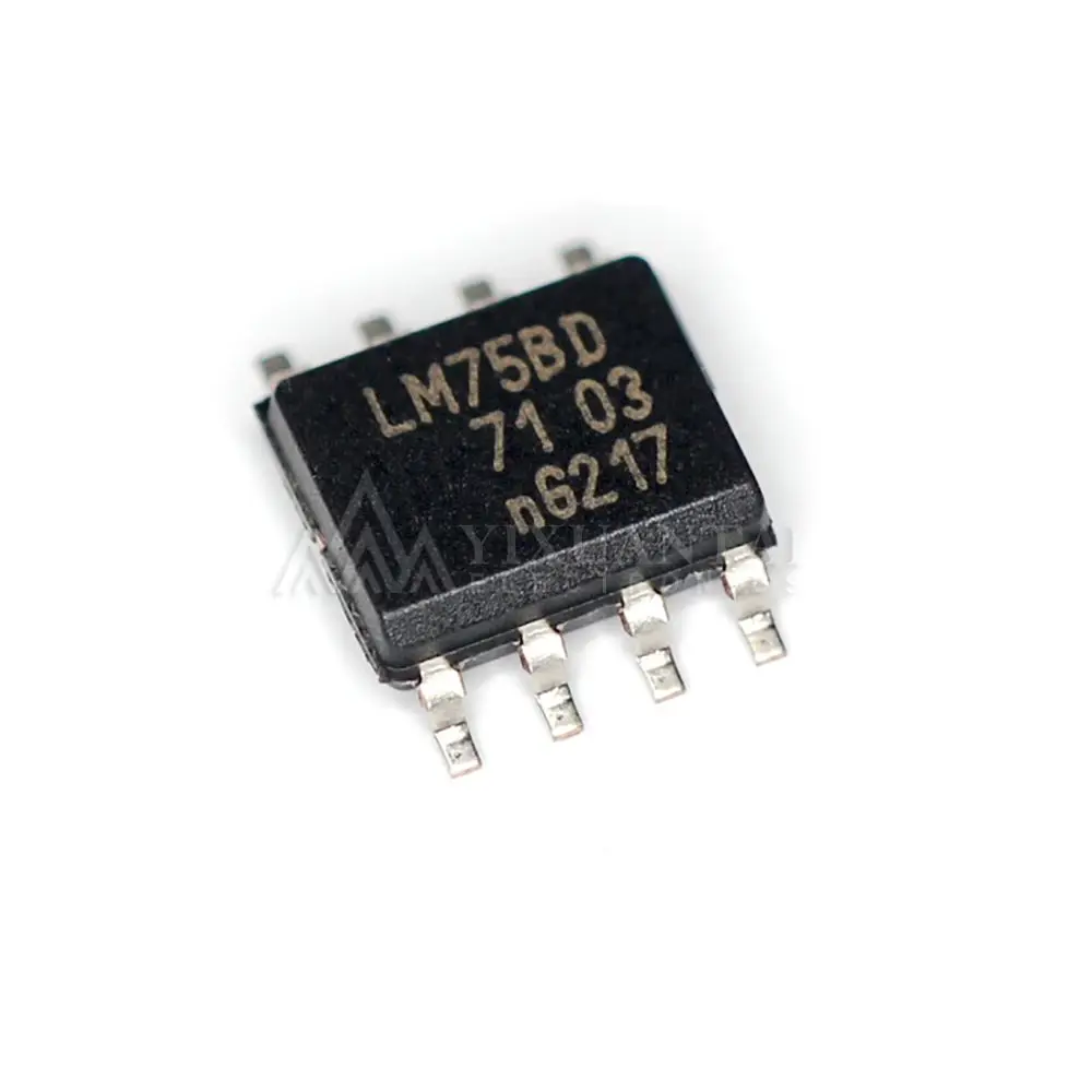 10pcs/Lot   LM75BD,118  Marking LM75B【IC TEMP SENSOR DIGITAL 8-SOIC】New and Original