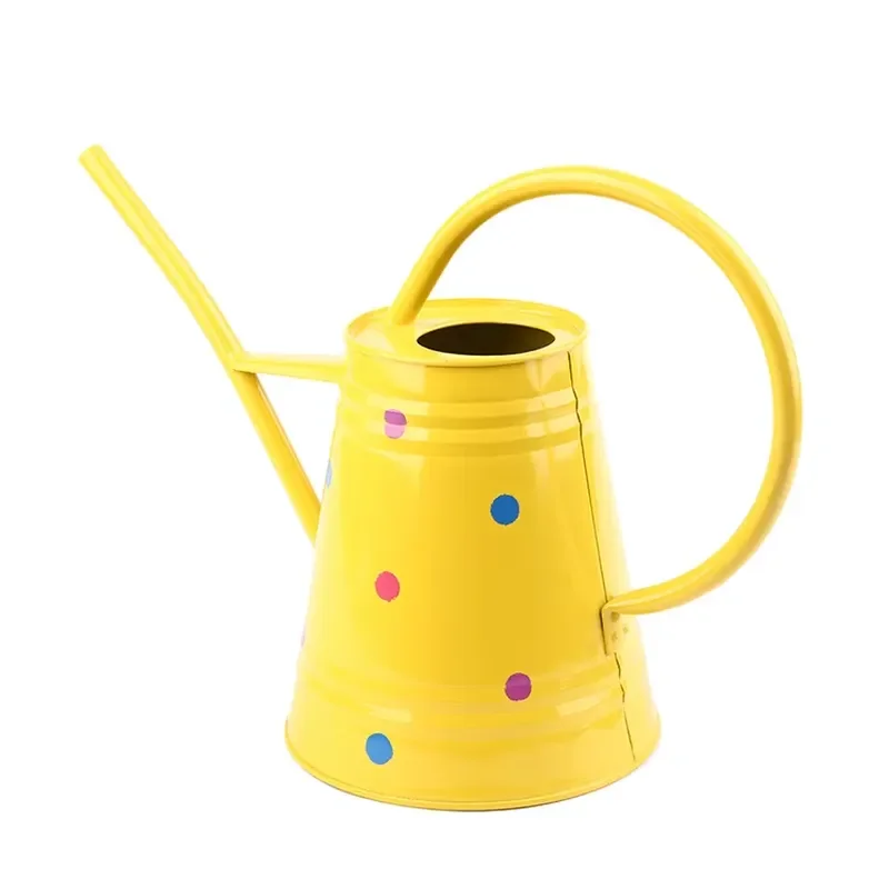 Modern Steel Flower Pot Kettle Design Home Garden Decorative Metal Planter for Indoor Outdoor Plants Unique Watering Can