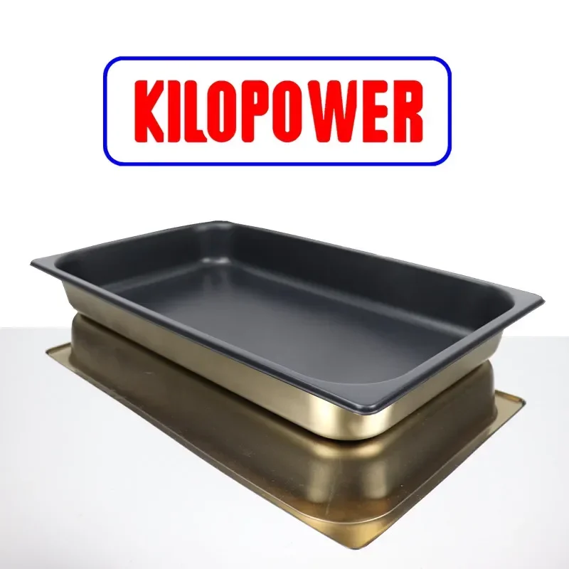 Combi Oven Thickened Commercial Kitchen BBQ Nonstick Baking Tray Special Square  Deep Style Cake Pan 1/1GN Stainless Steel