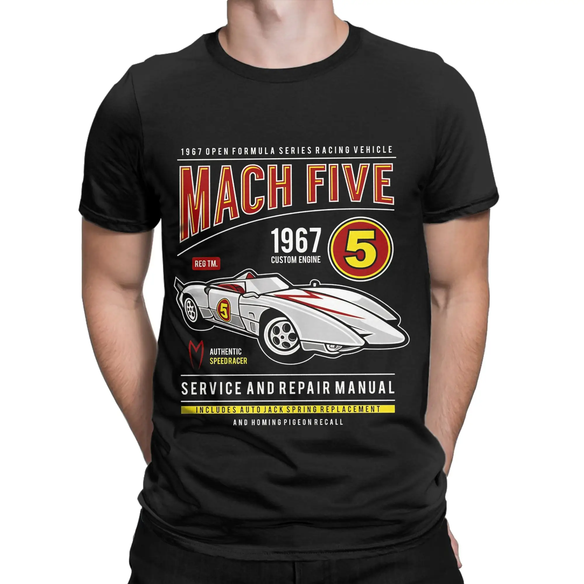 Vintage Sports Car Outline Classic Speed Racer Graphic 100% Cotton T-Shirt Tops Tees For Men