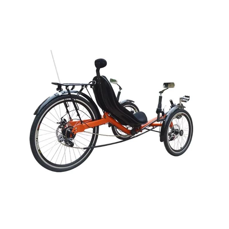 Recumbent Bicycle, 500W Electric Three Wheeled Shock-absorbing Fat Tire Bike, Suitable for Snow, Beach, and Mountain Walking image 7