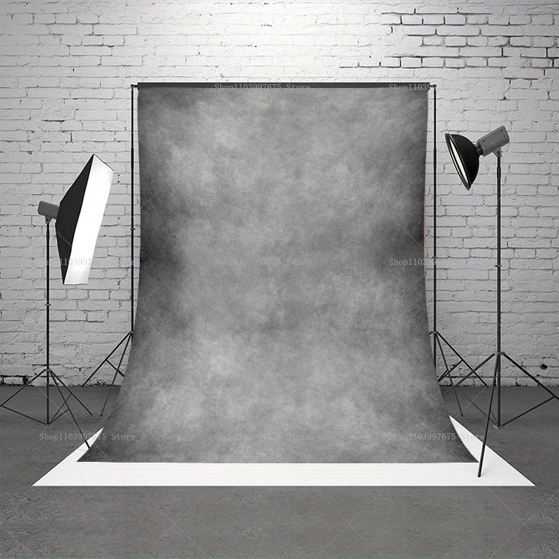 2D Eleganter Farbverlauf Grau bis Schwarz Farbverlauf Hintergrund Party Dekorationen Fotografie Hintergrund Banner Studio Photo Booth Requisiten