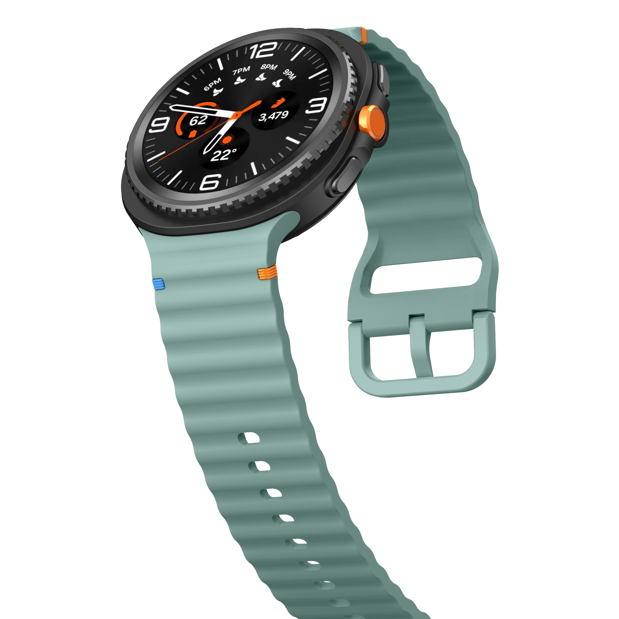 Original Band for Samsung Galaxy Watch 8 strap 44mm 40mm sport Silicone No gaps Bracelet correa Galaxy Watch8 8 classic bands image 5