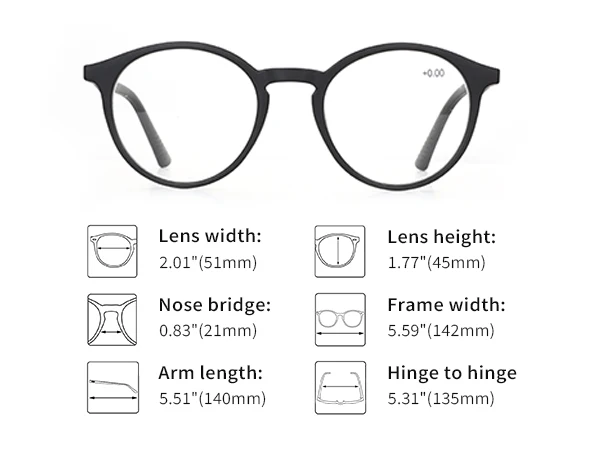 ZENOTTIC Fashion Round Anti Blue Light Blocking Reading Glasses Men Sport Readers Eyewear Women Anti Glare Computer Eyeglasses