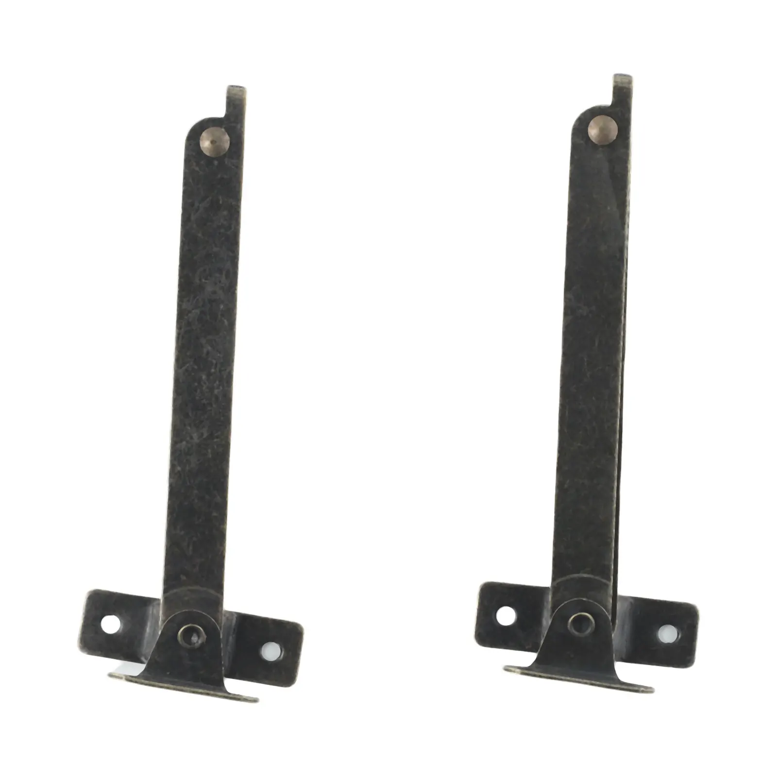 2pcs Antique Hinged For Wooden Box Corner Movable Support Home Office Shop DIY Accessories Iron 195mm Support Tripod