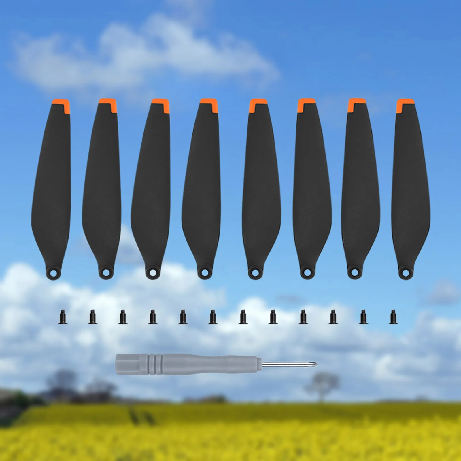 8pcs Drone Blade Props Replacement Spare Propeller Drone Accessory with Screw Accessories Wing Blade Low-Noise for DJI Mini 3