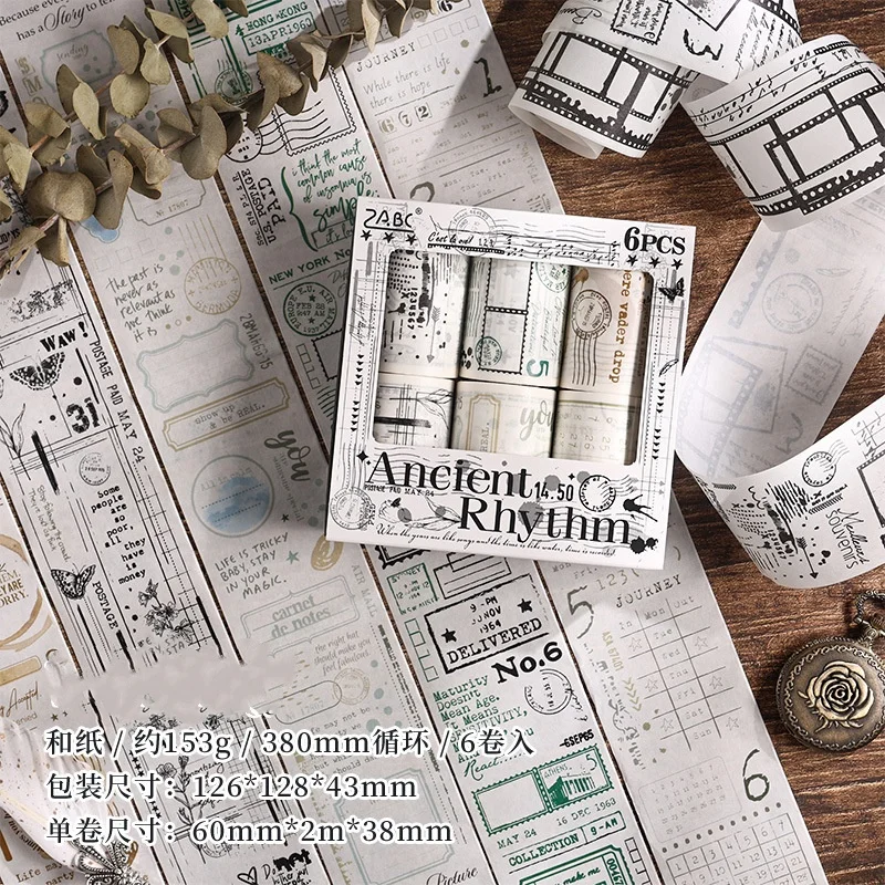 Винтажный английский журнал, рулон ленты васи-маленькие наклейки для скрапбукинга «сделай сам» для художественного украшения