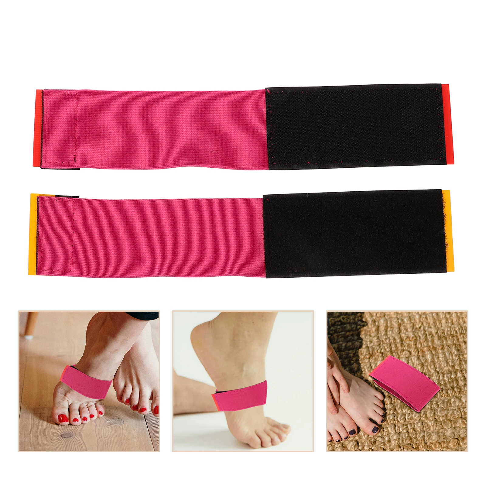 

2pcs Straps Cheerleading Tumbling Trainer Gymnastics Foot Straps Elastic Nylon Durable Adjustable Ankle Bands For Sports