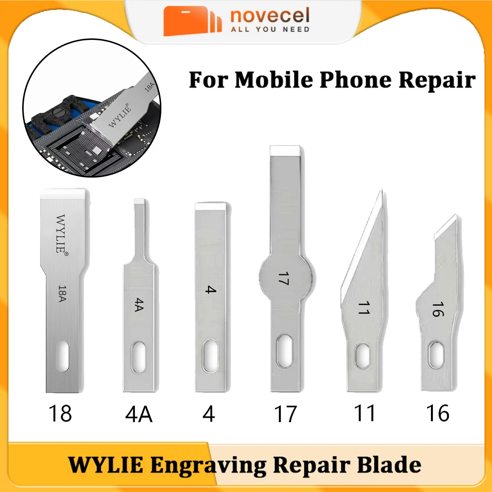 

WYLIE Engraving Repair Blade For Phone LCD Screen Separating Disassembly Housing CPU Glass Back Cover Chip Glue Removal Tools